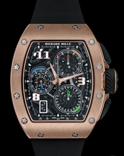 Replica Richard Mille RM 72-01 Lifestyle In-House Chronograph Watch Red Gold Rubber Strap